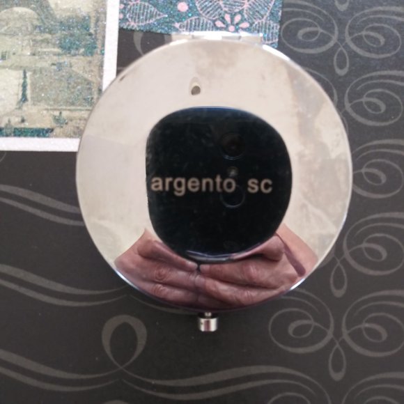 Crystal and Enamel Compact Mirror - Picture 6 of 6